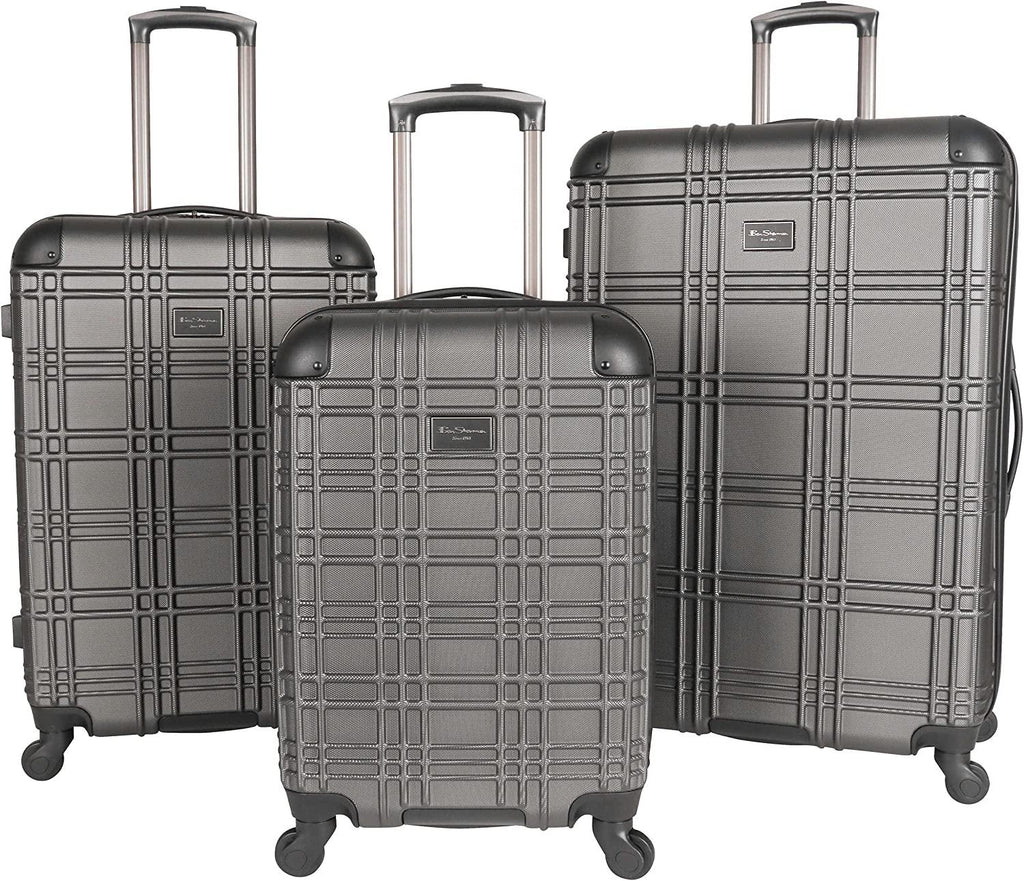 Nottingham Lightweight Hardside 4-Wheel Spinner Travel Luggage, Charcoal, 3-Piece Set (20"/24"/28")
