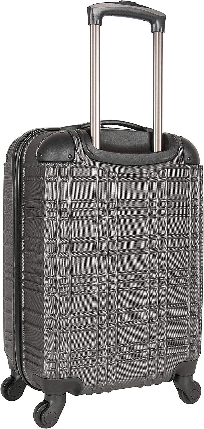 Nottingham Lightweight Hardside 4-Wheel Spinner Travel Luggage, Charcoal, 3-Piece Set (20"/24"/28")