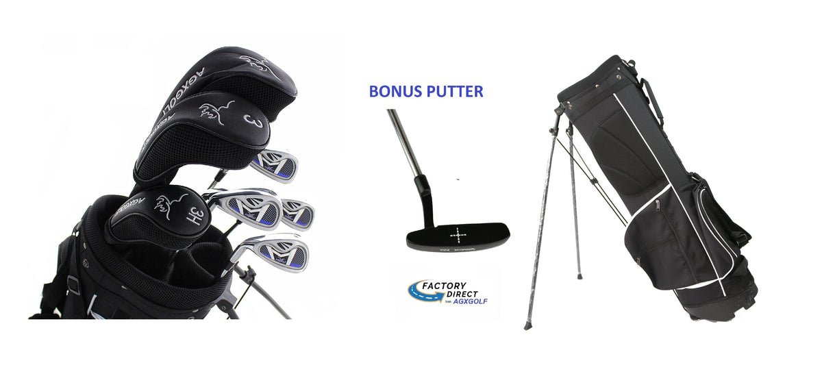 AGXGOLF Ladies Left Hand Petite Length Magnum XL Complete Golf Club Set w/Ladies Stand Bag &amp; Putter: Fast Shipping