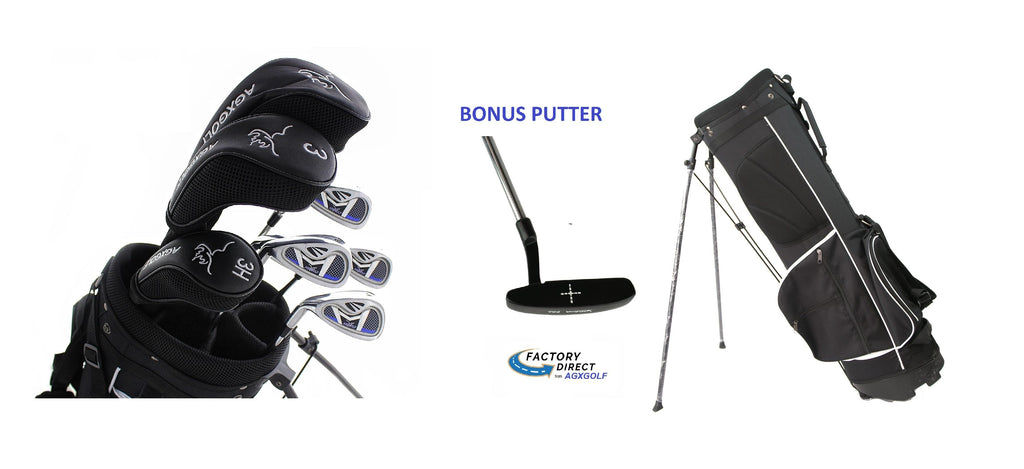AGXGOLF Ladies Left Hand Petite Length Magnum XL Complete Golf Club Set w/Ladies Stand Bag &amp; Putter: Fast Shipping