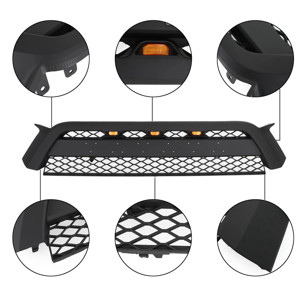 2010-2013 4Runner TRD Pro Style Front Bumper Grille Matte Black Grill Generic
