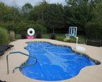 sun2solar 1600 series blue solar blanket for round swimming pools w/ grommet kit