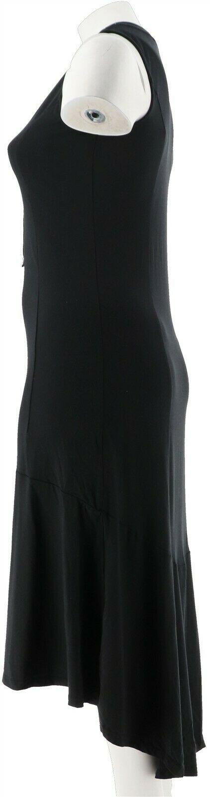 Isaac Mizrahi Lace-Up Neck Hi-low Hem Maxi Dress Women's A288664