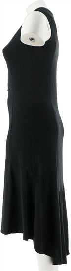 Isaac Mizrahi Lace-Up Neck Hi-low Hem Maxi Dress Women's A288664
