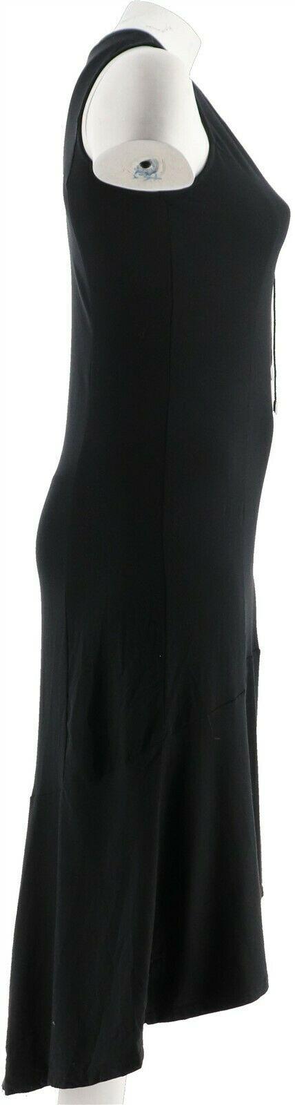 Isaac Mizrahi Lace-Up Neck Hi-low Hem Maxi Dress Women's A288664