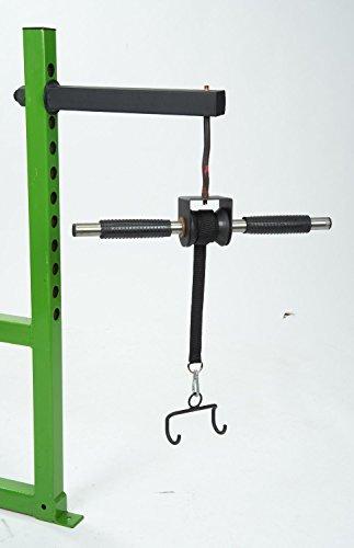 GRIP FREAK 'Slip Grips' Grip Strengthener w Power Rack Arm &amp; Dumbbell Loading Hook
