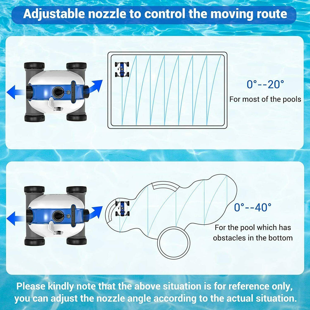 paxcess cordless automatic pool cleaner with 5000mah rechargeable battery