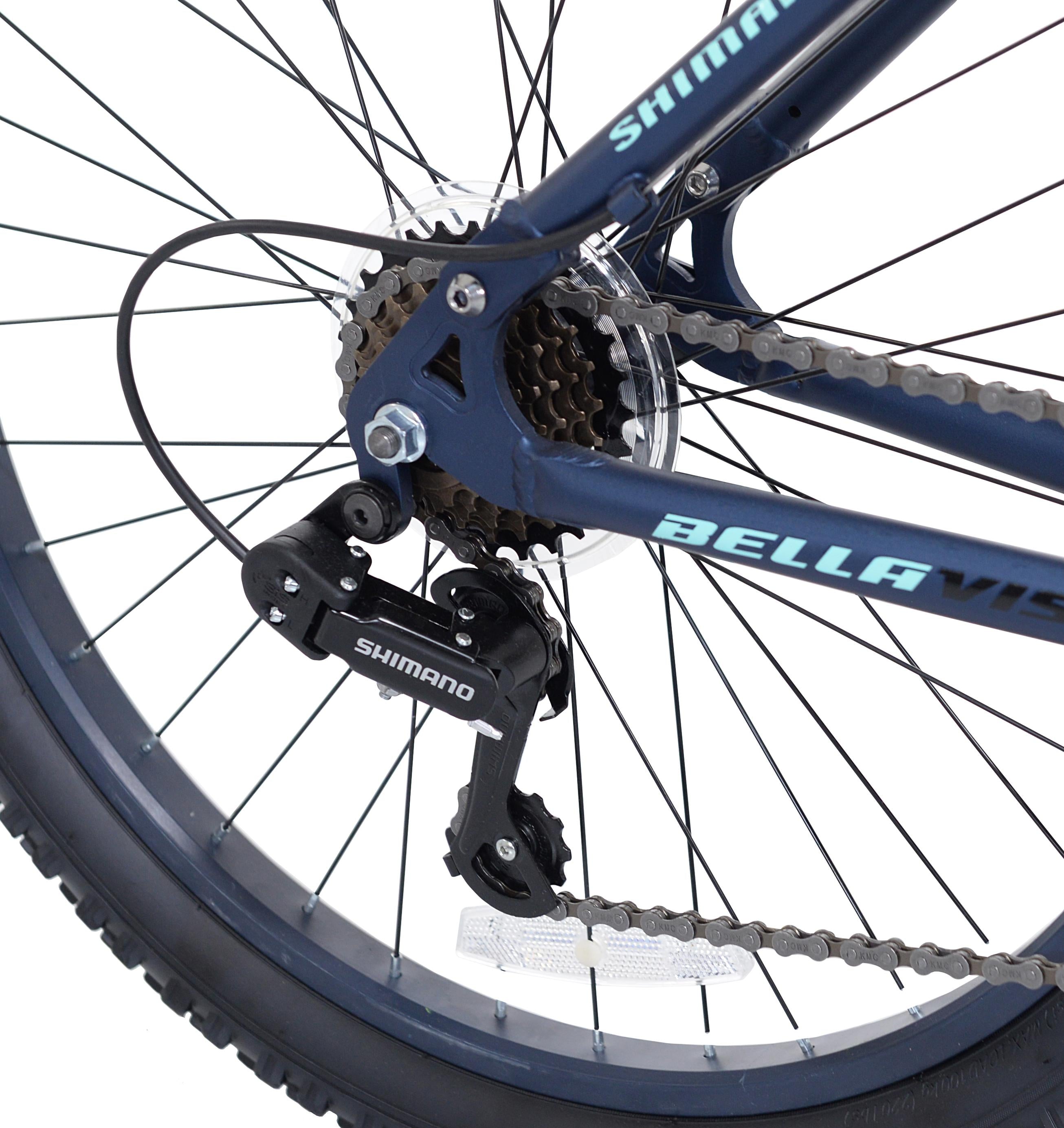 Genesis 24" Bella Vista Girl's Full Suspension Mountain Bike, Blue