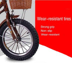 HKPLDE Older Three-Wheeled Bicycles Older People Pedaled Tricycles Adults, Instead of WalLeisure Car Cargo Tricycles, 16-inch Bold Wear-Resistant Tires