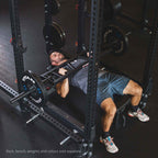 Fitness Hybrid Multi-Grip Olympic Barbell, Rated 1,900 LB, Rackable Swiss/Football Bar