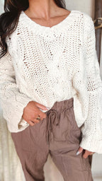 The Let It Rock Oversized Knit Sweater