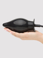 Cock Locker Large Inflatable Butt Plug 7.5 Inch, Black