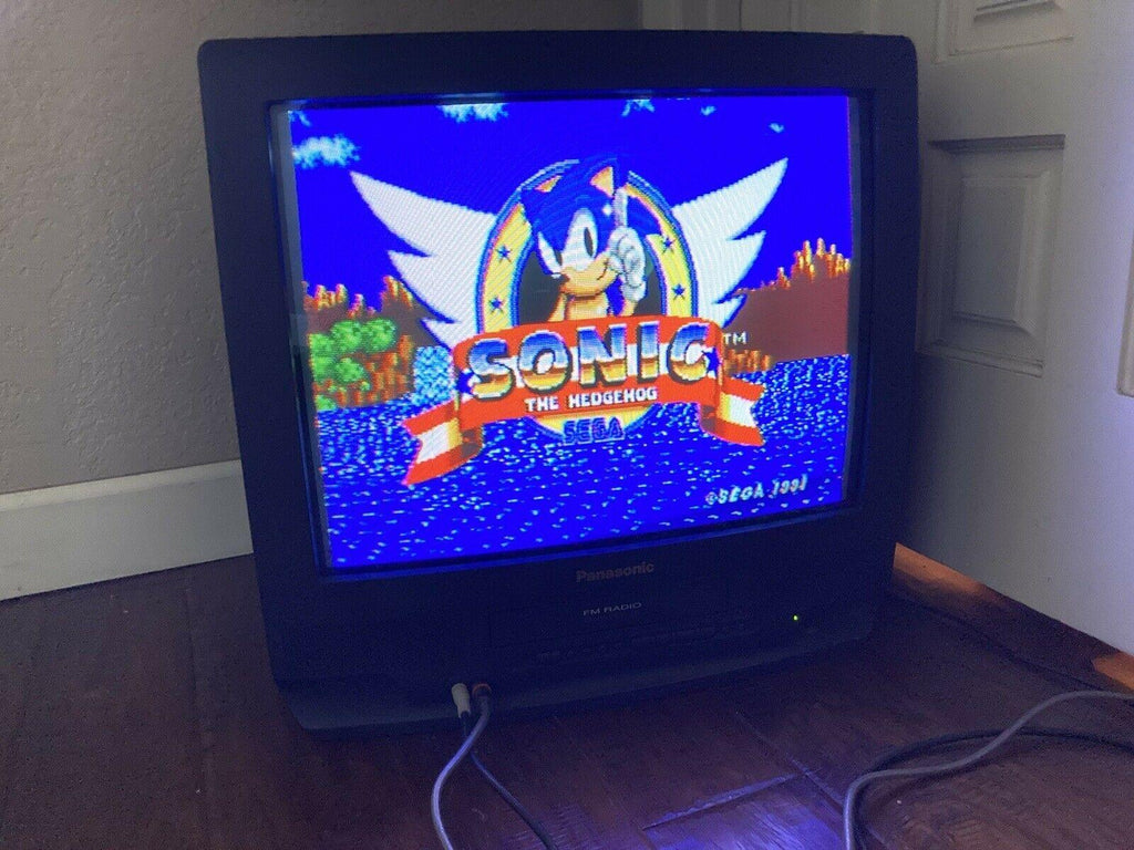 panasonic pv-m2059 20" crt color tv/vcr vhs combo 20 inch fm radio omnivision