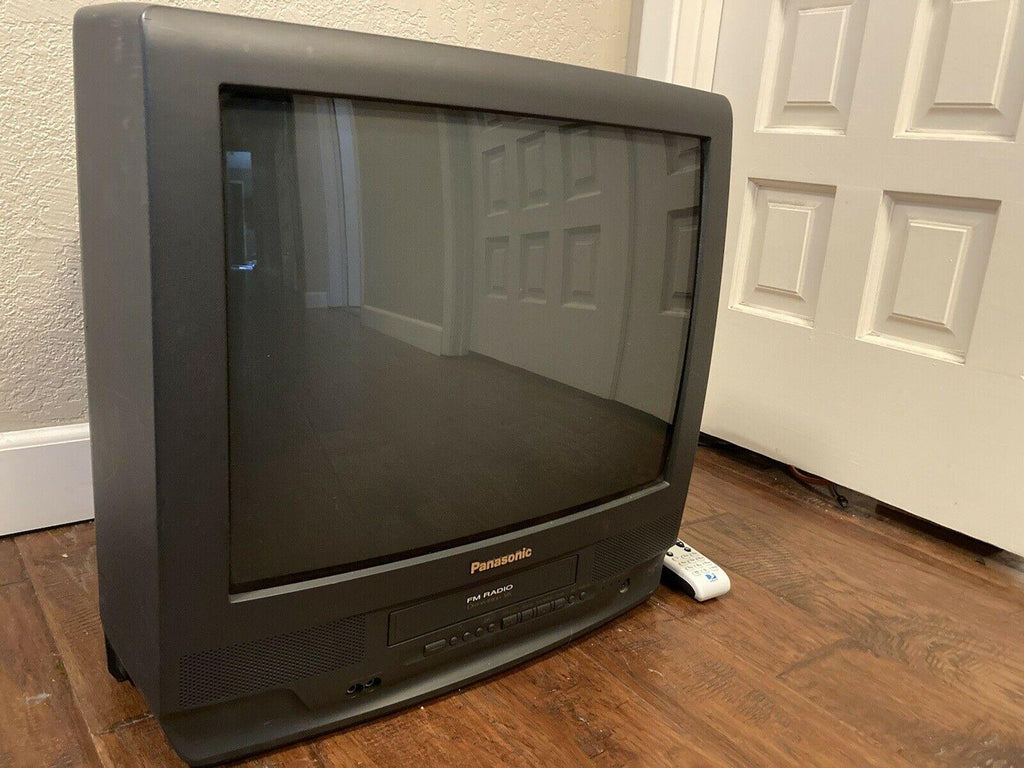 panasonic pv-m2059 20" crt color tv/vcr vhs combo 20 inch fm radio omnivision