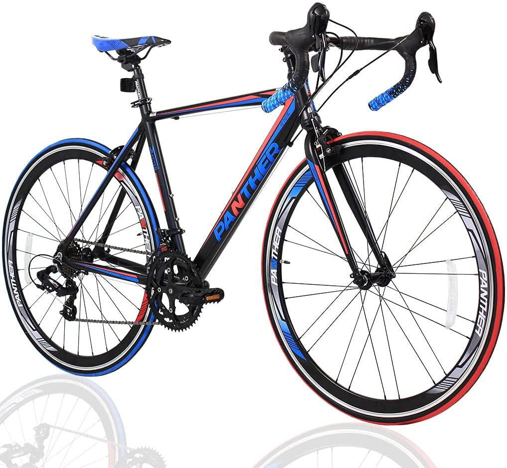 PANTHER(Japanese Brands) Road Bike  Series  14speeds,STI Brake Shifting Integrated Controller,Aluminum Frame,700×25C,Drop Handlebars, Disassembled Wheel