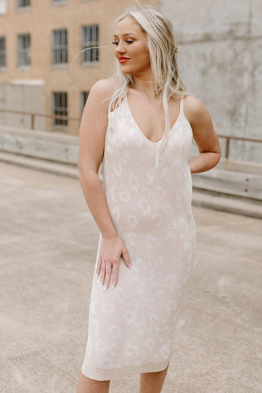 white  sweater dress