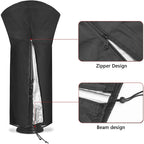 Cover for Heater Parasol Black 85X48X228 cm