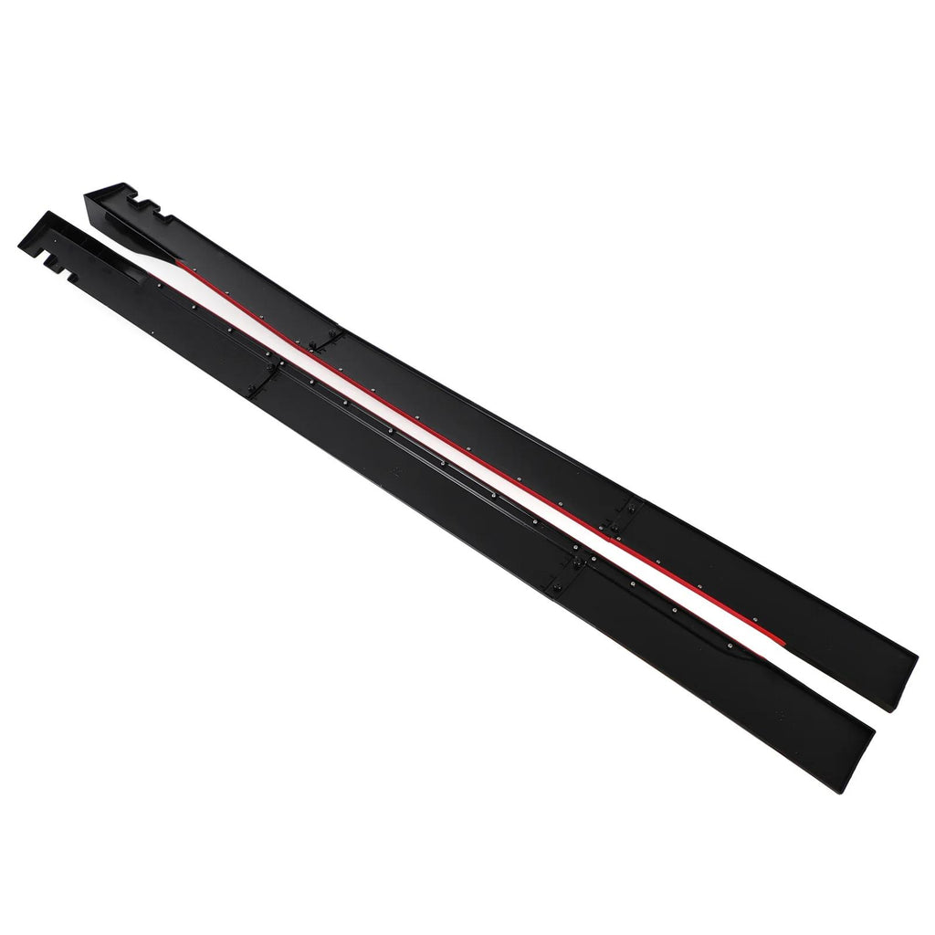 78.7" Universal Side Skirt Extensions Rocker Panel Splitters Lip Polypropylene For BMW F32 F33 F36 4-Series 420i 430i 440i Generic
