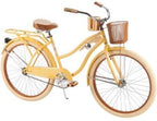 Huffy, Nel Lusso Classic Cruiser Bike with Perfect Fit Frame, Women's 26 In. Yellow