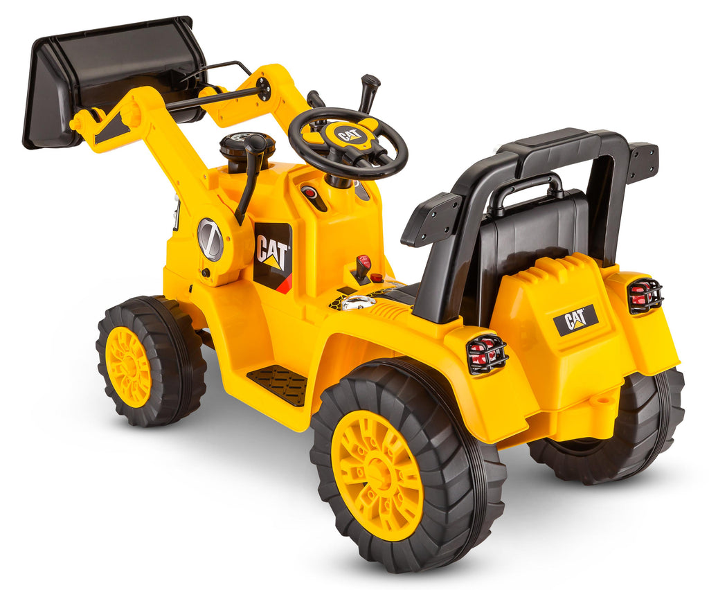 CAT Tractor Dozer, Digger, Ride-On Toy by Kid Trax, yellow