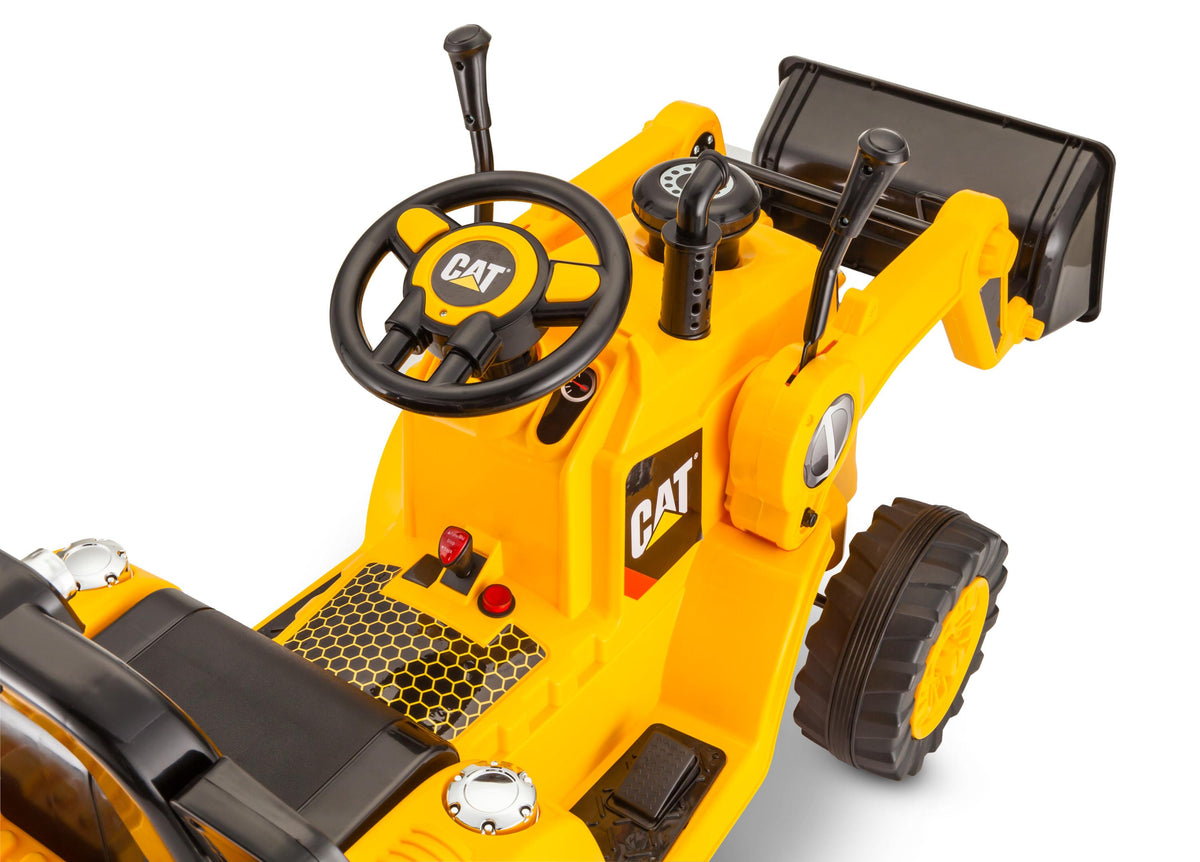CAT Tractor Dozer, Digger, Ride-On Toy by Kid Trax, yellow