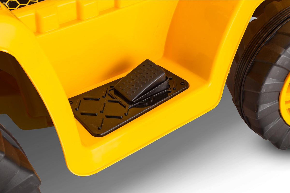 CAT Tractor Dozer, Digger, Ride-On Toy by Kid Trax, yellow