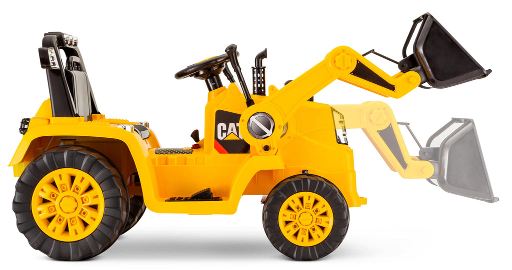 CAT Tractor Dozer, Digger, Ride-On Toy by Kid Trax, yellow