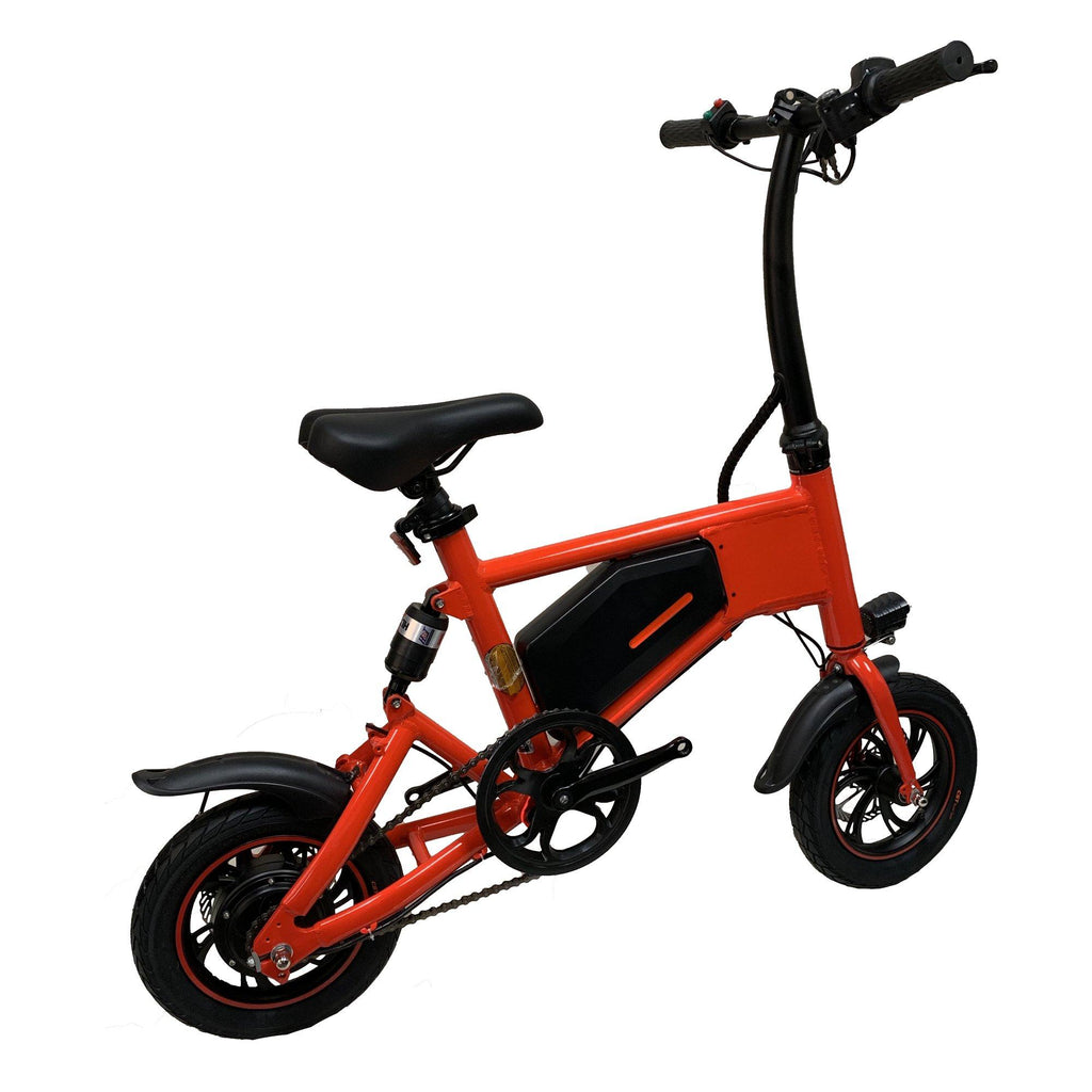 Glarewheel GWEB-X5RE Urban Fashion Foldable Easy Carry Electric Bike, Red
