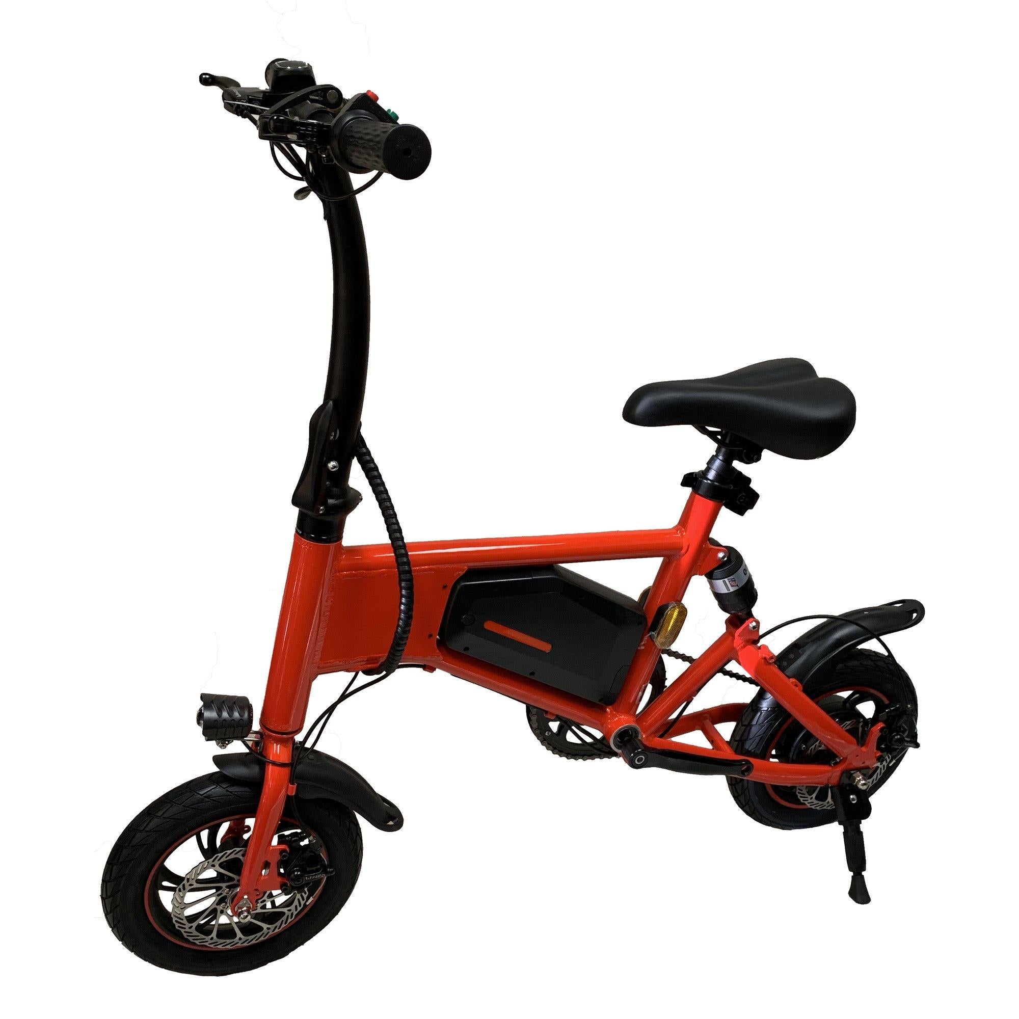 Glarewheel GWEB-X5RE Urban Fashion Foldable Easy Carry Electric Bike, Red