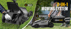 Cordless Lawn Mower Compatible with Dewalt 20V MAX Battery (Tool Only) | 13" Deck, Brushless Motor, 5-Position Height Adjust, 8 Gal Bag, Ideal for Small Yards
