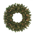 8 ft. Pre-Lit High Sierra Pine Commercial Artificial Christmas Wreath - Clear Lights