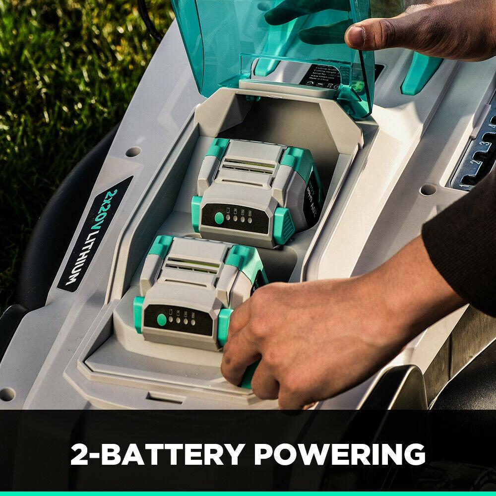 Litheli 2*20V(40V)Lawn Mower Cordless Brushless Electric Battery Powered