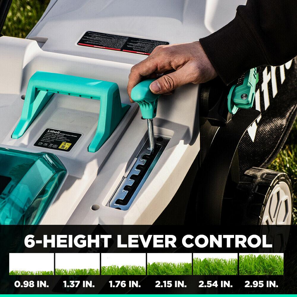 Litheli 2*20V(40V)Lawn Mower Cordless Brushless Electric Battery Powered