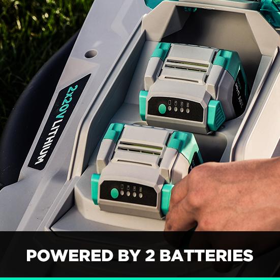 Litheli 2*20V(40V)Lawn Mower Cordless Brushless Electric Battery Powered