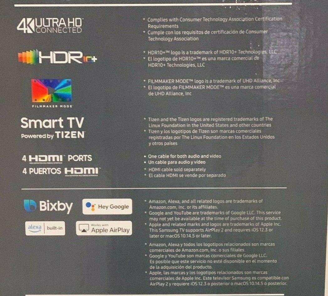 samsung (q8da) 65" qled 4k smart tv