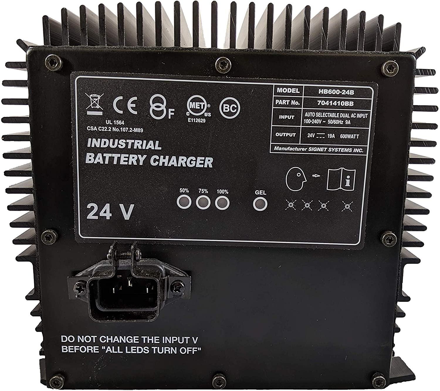 new genie / skyjack / jlg scissor lift battery charger 24 volt hb600 (105739)(161827)(128537)(96211)