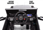 12V powered Mercedes AMG G63 Ride on electric car For Kids with Remote Control LED lights MP3 Leather Seat - Silver