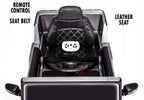 12V powered Mercedes AMG G63 Ride on electric car For Kids with Remote Control LED lights MP3 Leather Seat - Silver