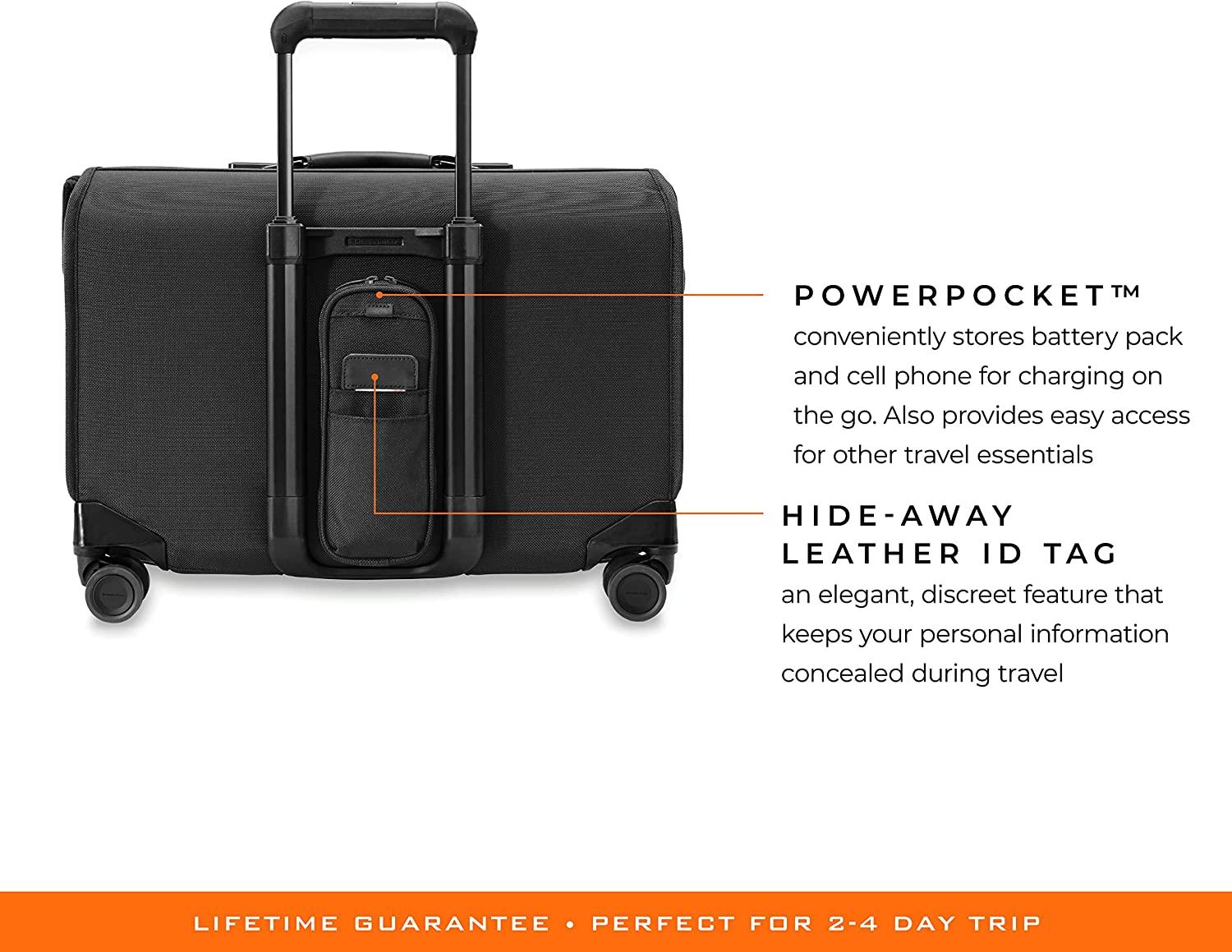 Baseline Garment Bags, Black, Carry Spinner