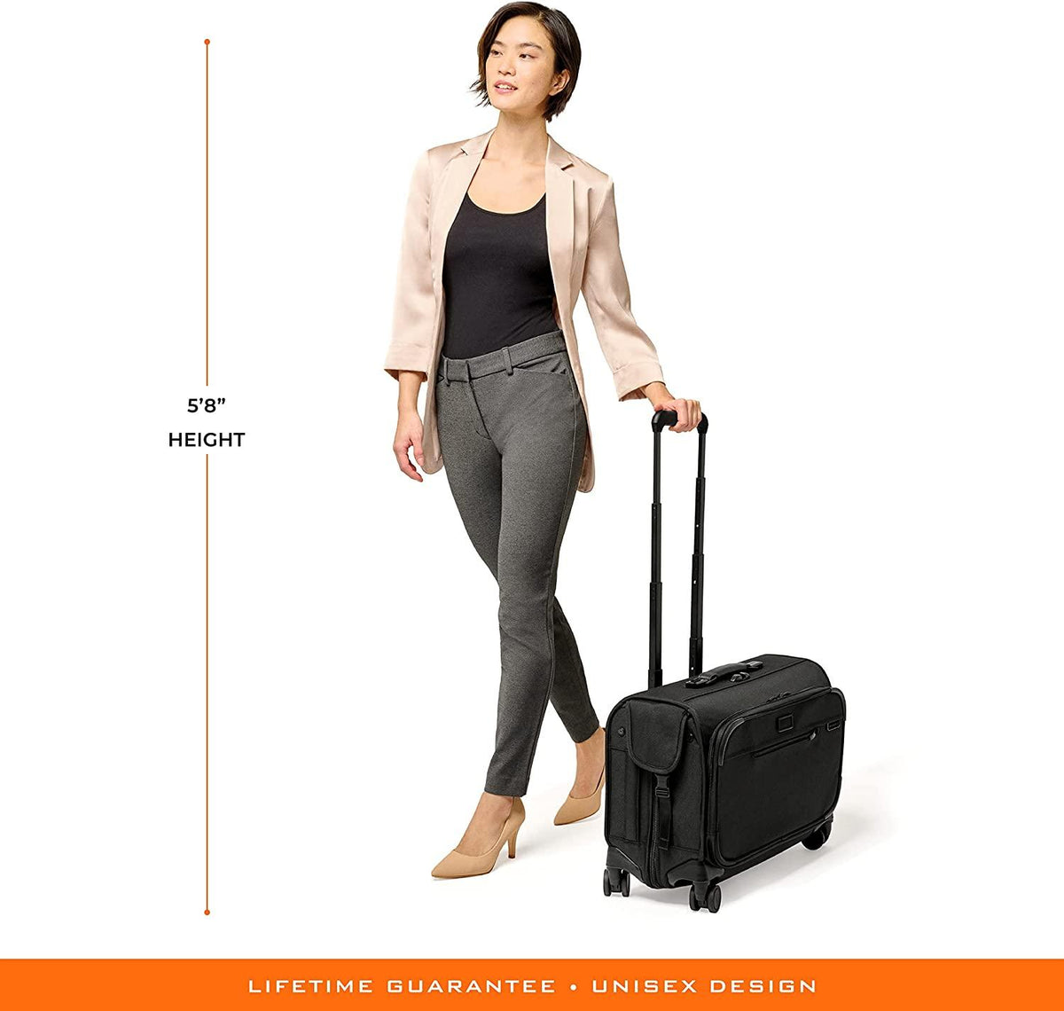 Baseline Garment Bags, Black, Carry Spinner