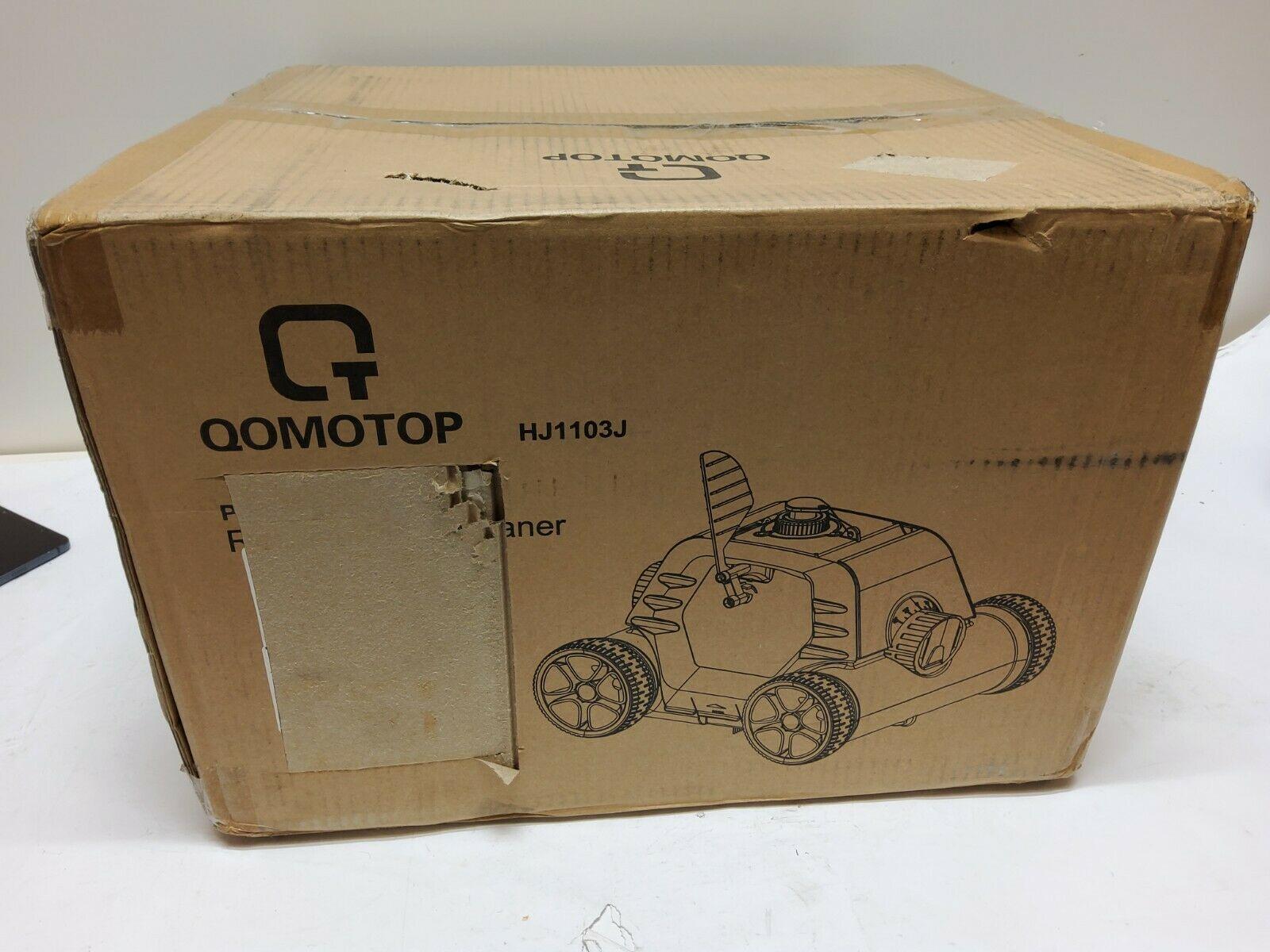 new qomotop hj1103j cordless robotic pool cleaner 5000mah battery 60-90min