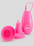 Double Double Powerful Vibrating Silicone Nipple and Clit Teasers, Pink