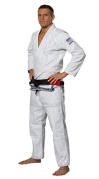 Fuji Suparaito Superlite Brazilian Jiu Jitsu BJJ Gi - White w Navy (A0)