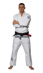 Fuji Suparaito Superlite Brazilian Jiu Jitsu BJJ Gi - White w Navy (A0)