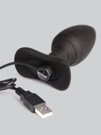Nexus Ace Medium Extra Quiet Remote Control Vibrating Butt Plug, Black