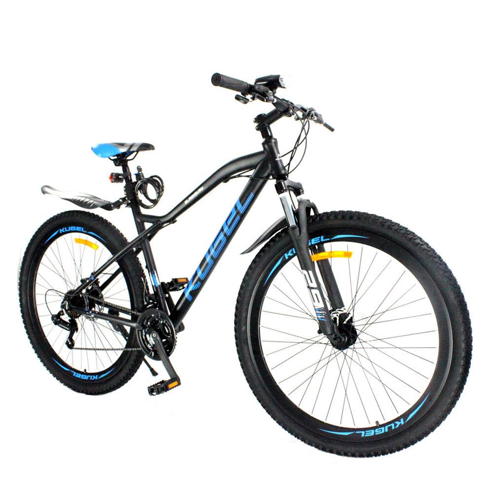 Pro Mountain Bike 29” Wheels 21 Speed Bike 85% Assembled Easy Riding Mountain Bike for Men Women Blue