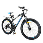 Pro Mountain Bike 29” Wheels 21 Speed Bike 85% Assembled Easy Riding Mountain Bike for Men Women Blue