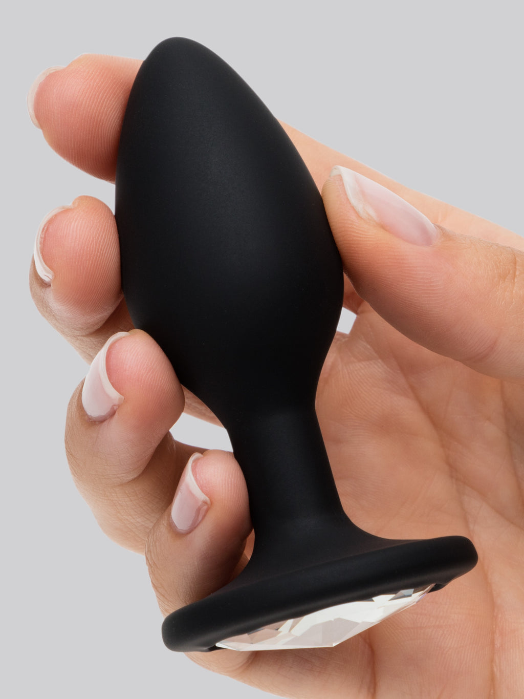 Lovehoney Jewelled Silicone Butt Plug 3 Inch , Black