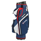 Ram Golf Premium Cart Bag with 14 Way Molded Organizer Divider Top - USA Flag