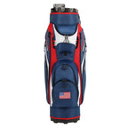 Ram Golf Premium Cart Bag with 14 Way Molded Organizer Divider Top - USA Flag